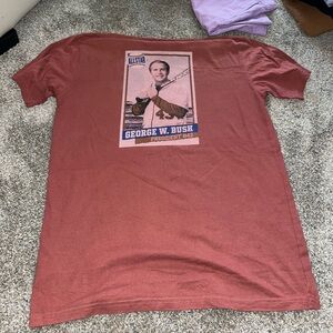 George Bush Vintage President Baseball Shirt Men’s Size Large Graphic Tee